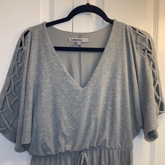 EUC bailey blue gray dress L - Picture 2 of 8